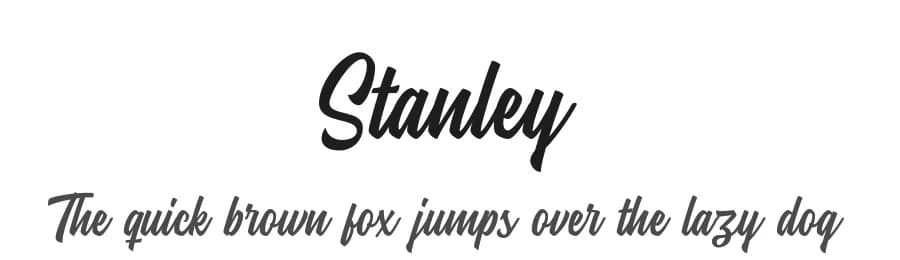 Stanley by Martype.Co — Script Handwritten Font