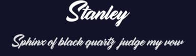 Stanley by Billy Argel Fonts ® — Script Handwritten Font — thumbnail 2