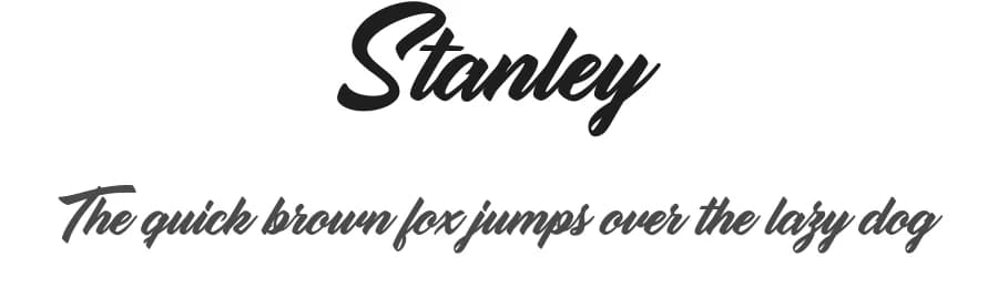 Stanley by Billy Argel Fonts ® — Script Handwritten Font