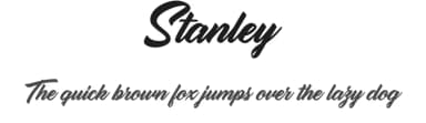 Stanley by Billy Argel Fonts ® — Script Handwritten Font — thumbnail 1