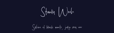 Stanly Wosh by MJType — Script Handwritten Font — thumbnail 2