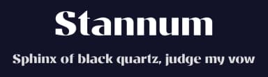 Stannum by Eko Bimantara — Sans Serif Font — thumbnail 2