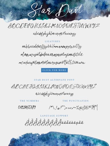 Star Dust Font by Red Ink — Script Handwritten Font — thumbnail 8