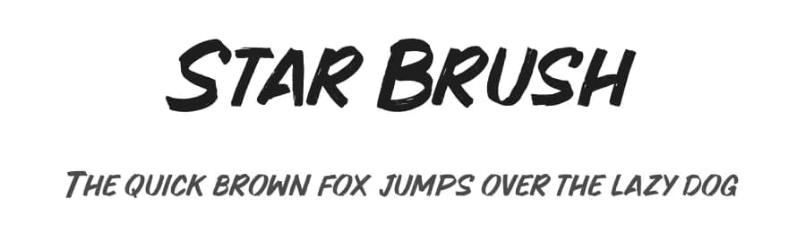 Star Brush by Nirmana Visual — Script Handwritten Font