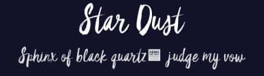 Star Dust by BLKBK Fonts — Script Handwritten Font — thumbnail 2