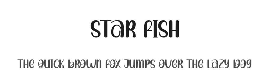 Star Fish by Andi Moz — Script Handwritten Font