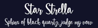 Star Strella by Jaime Rangel Castro — Script Handwritten Font — thumbnail 2