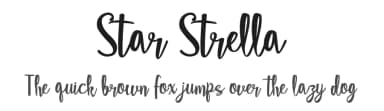 Star Strella by Jaime Rangel Castro — Script Handwritten Font — thumbnail 1