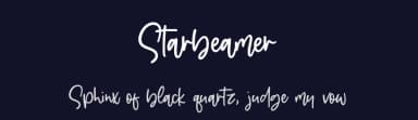 Starbeamer by Balpirick Studio — Script Handwritten Font — thumbnail 2