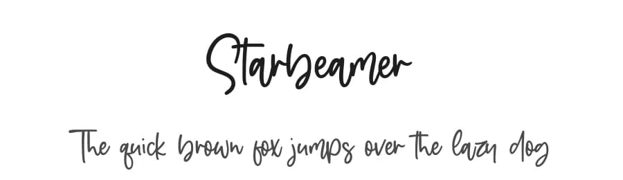 Starbeamer by Balpirick Studio — Script Handwritten Font