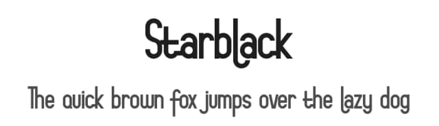 Starblack by NeutroneLabs — Sans Serif Font