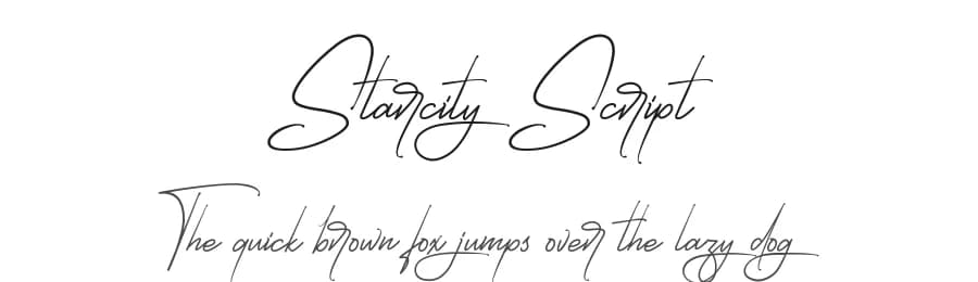 Starcity Script by Typeline Studio — Script Handwritten Font