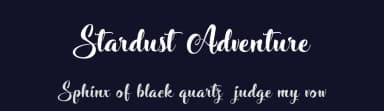 Stardust Adventure by Octotype  | Thomas Boucherie — Script Handwritten Font — thumbnail 2