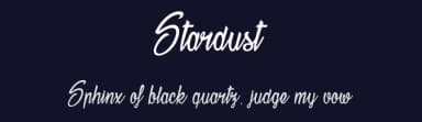 Stardust by dcoxy - Greg Medina — Script Handwritten Font — thumbnail 2