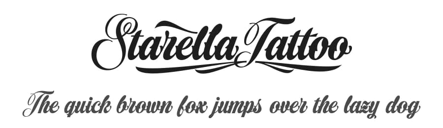 Starella Tattoo by Måns Grebäck — Script Handwritten Font