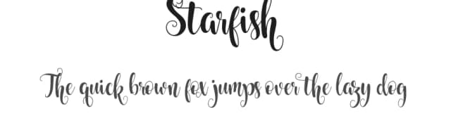 Starfish by Francis Studio / Pendesal Studio — Script Handwritten Font