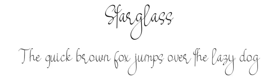 Starglass by Airotype — Script Handwritten Font
