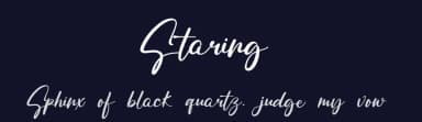 Staring by Inermedia Studio — Script Handwritten Font — thumbnail 2