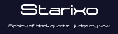 Starixo by Tezar Tantular — Sans Serif Font — thumbnail 2