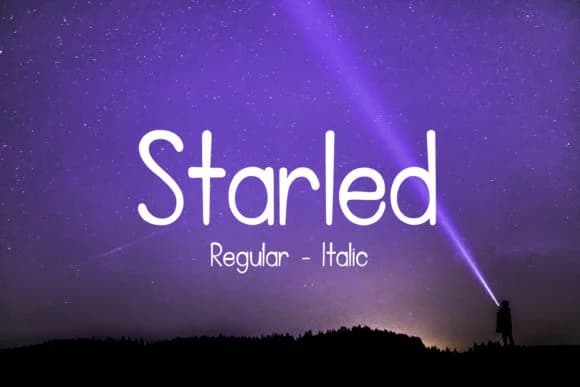 Starled Font by da_only_aan — Script Handwritten Font
