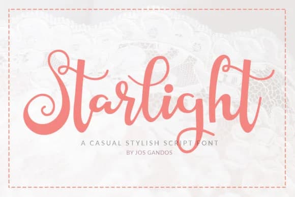 Starlight Font by josgandos — Script Handwritten Font