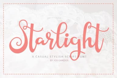 Starlight Font by josgandos — Script Handwritten Font — thumbnail 1