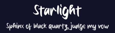 Starlight by MJType — Script Handwritten Font — thumbnail 2