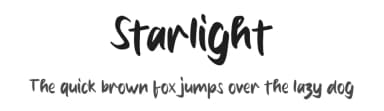 Starlight by MJType — Script Handwritten Font — thumbnail 1