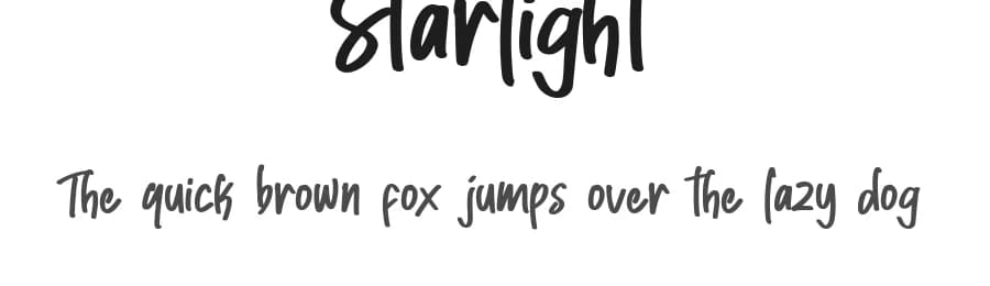 Starlight by bandofolstudio.com — Script Handwritten Font