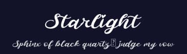 Starlight by www.movefont .com — Script Handwritten Font — thumbnail 2