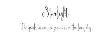 Starlight by Desy Aghadhia — Script Handwritten Font — thumbnail 1