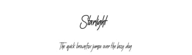 Starlight by Gilar Studio — Script Handwritten Font — thumbnail 1