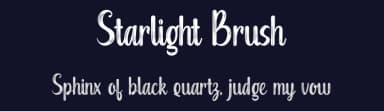 Starlight Brush by Aveni Letter Type — Script Handwritten Font — thumbnail 2