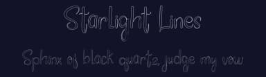 Starlight Lines by FreshtypeINK — Script Handwritten Font — thumbnail 2