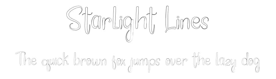 Starlight Lines by FreshtypeINK — Script Handwritten Font
