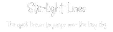 Starlight Lines by FreshtypeINK — Script Handwritten Font — thumbnail 1