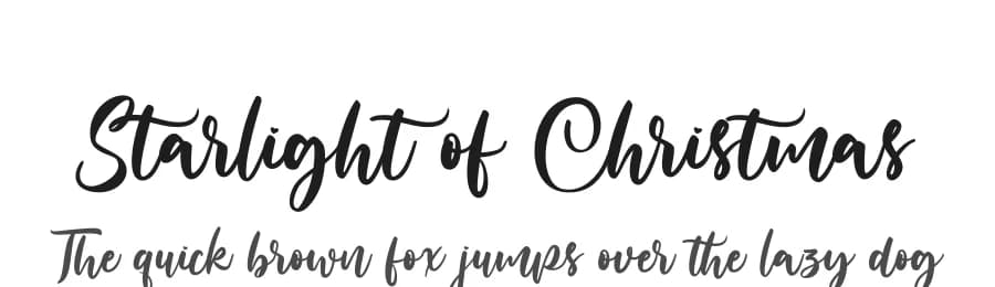 Starlight of Christmas by Andrimada Creative — Script Handwritten Font