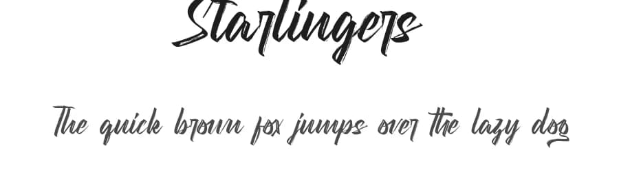 Starlingers by RaisProject — Script Handwritten Font