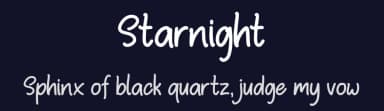 Starnight by FHFont — Script Handwritten Font — thumbnail 2