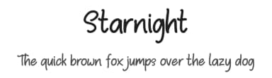 Starnight by FHFont — Script Handwritten Font — thumbnail 1