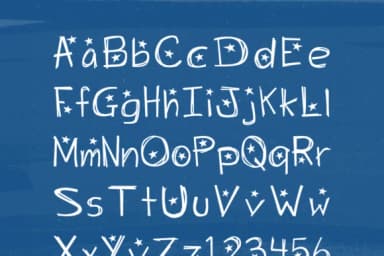 Starry Night Font by laurenashpole — Script Handwritten Font — thumbnail 3