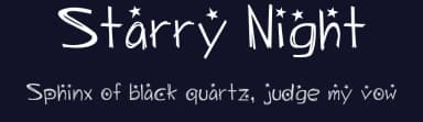 Starry Night by Lauren Ashpole — Script Handwritten Font — thumbnail 2