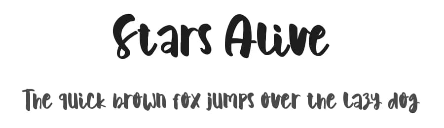 Stars Alive by Lontong Lodeh — Script Handwritten Font — preview 1