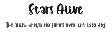 Stars Alive by Lontong Lodeh — Script Handwritten Font — thumbnail 1