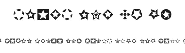 Stars for 3D FX by Fonts & Things — Dingbats Font