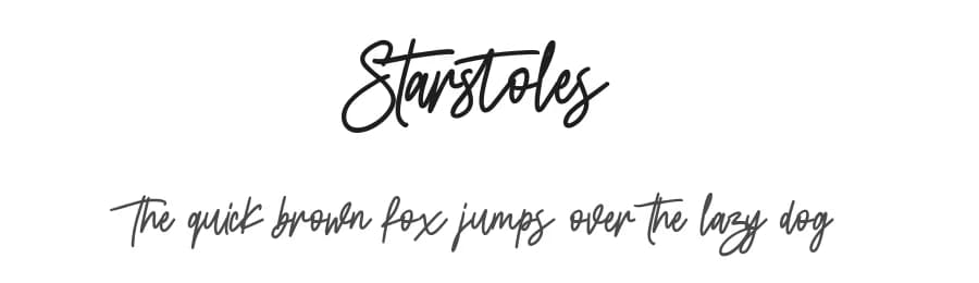 Starstoles by Maulana Creative — Script Handwritten Font