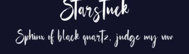 Starstuck by Hatf Type — Script Handwritten Font — thumbnail 2