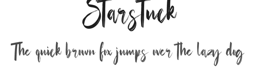 Starstuck by Hatf Type — Script Handwritten Font — preview 1