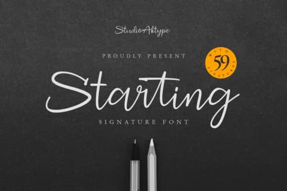 Starting Font by StudioAKTYPE — Script Handwritten Font