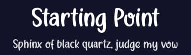 Starting Point by 7NTypes — Script Handwritten Font — thumbnail 2